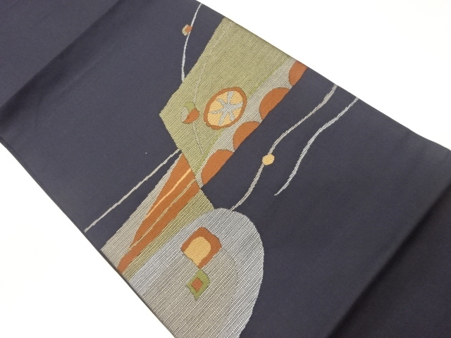 JAPANESE HIRAKI NAGOYA OBI / WOVEN ABSTRACT